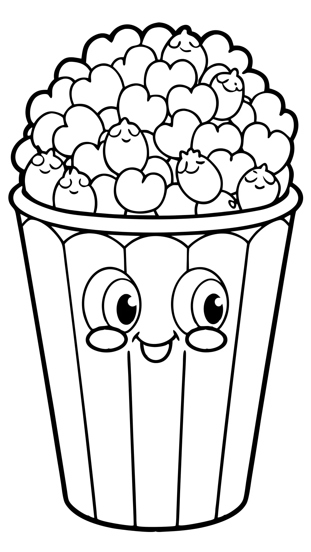 popcorn coloring pages